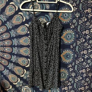 Black and White Floral Women's Dress